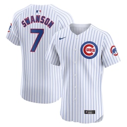 Men's Baseball team Dansby Swanson White Home Elite Player Jersey