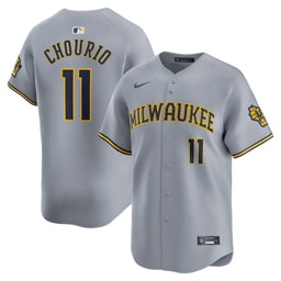 Jackson Chourio 11 Baseball team Away Limited Men's Jersey - Gray