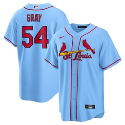 Men's Baseball team Sonny Gray Light Blue Alternate Jersey