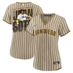Juan Soto 22 Baseball team Signed Posture 2023 Alternate Player Women Jersey - Tan