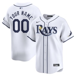 Youth Baseball team White Home Limited Custom Jersey