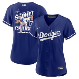 Baseball player 17 Baseball team Signed Homerun 2023 Alternate Women's Jersey - Royal