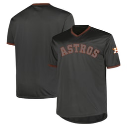 Men's Baseball team Profile Charcoal Big & Tall Pop Fashion Jersey