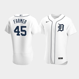 Buck Farmer 45 Baseball team White Home Jersey