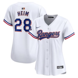 Jonah Heim 28 Baseball team 2024 Gold Collection Limited Women's Jersey - White