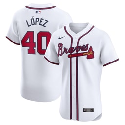 Reynaldo Lopez 40 Baseball team Home Elite Player Men's Jersey - White