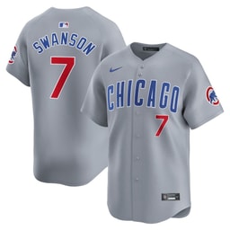 Dansby Swanson 7 Baseball team Road Limited Men's Jersey - Gray