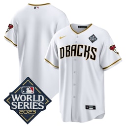 Baseball team 2023 World Series Men's Jersey - White Gold