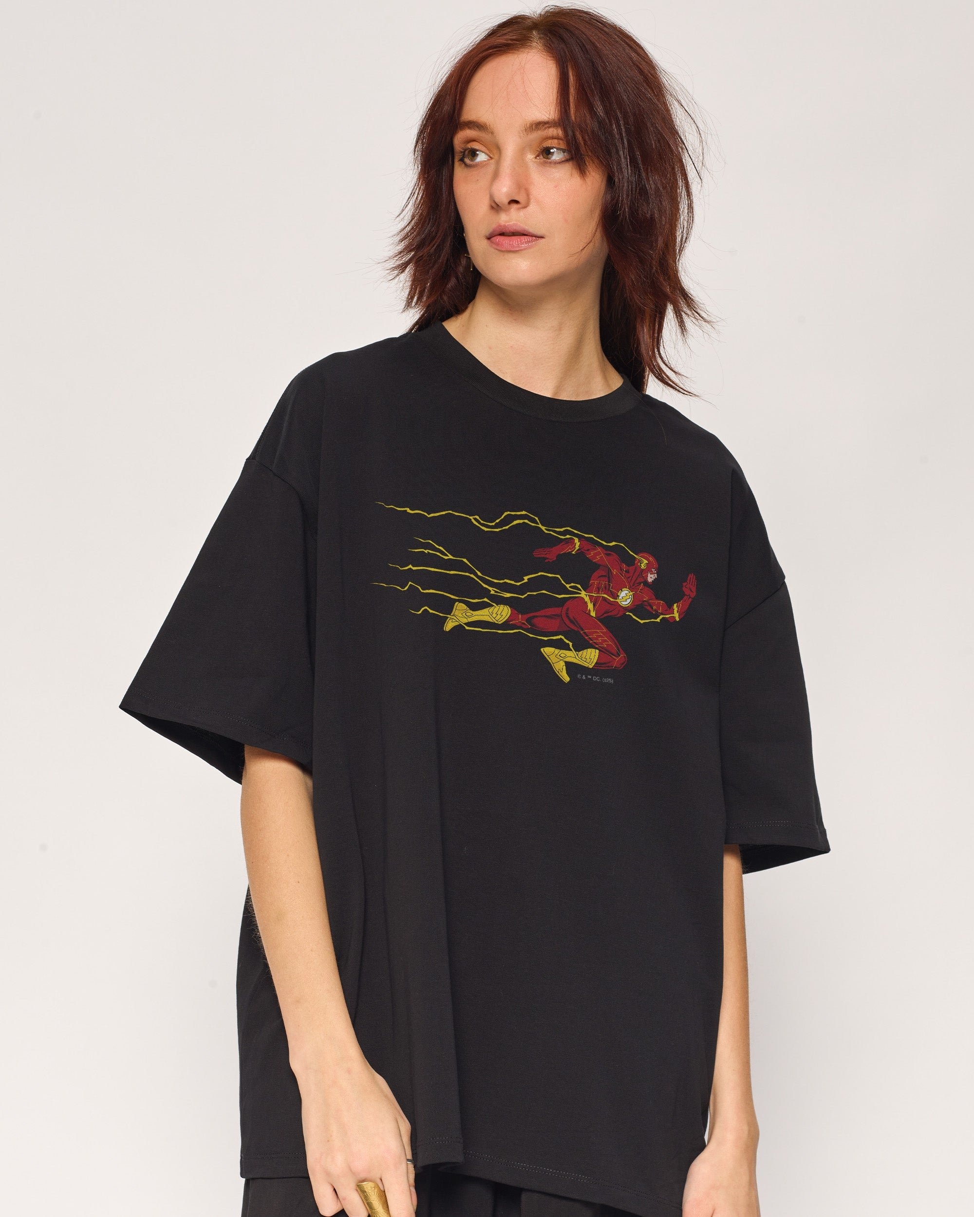 The Flash Oversized Graphic T-Shirt DC Collab 100% Combed Cotton Unisex
