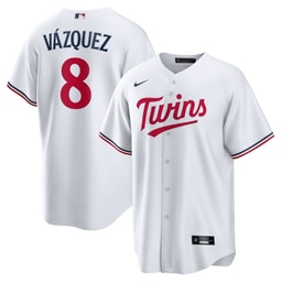 Men's Baseball team Christian Vazquez White Home Jersey