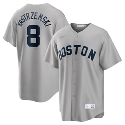 Carl Yastrzemski 8 Baseball team Cooperstown Collection Road Jersey - Gray