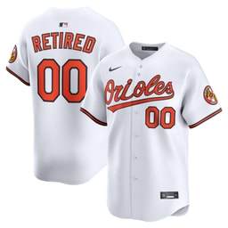 Men's Baseball team White Home Limited Pick-A-Player Retired Roster Jersey