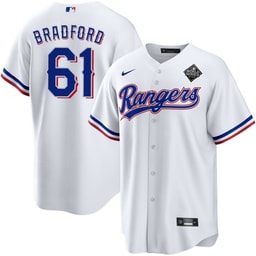 Cody Bradford 61 Baseball team 2023 World Series Stitched Baseball Jersey, White