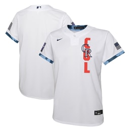 Youth Baseball team 2021 Baseball league All-Star Game Jersey, White