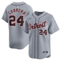 Miguel Cabrera 24 Baseball team Road Limited Player Men's Jersey - Gray