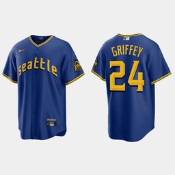 Ken Griffey Jr. 24 Baseball team 2023 City Connect Game Jersey - Royal