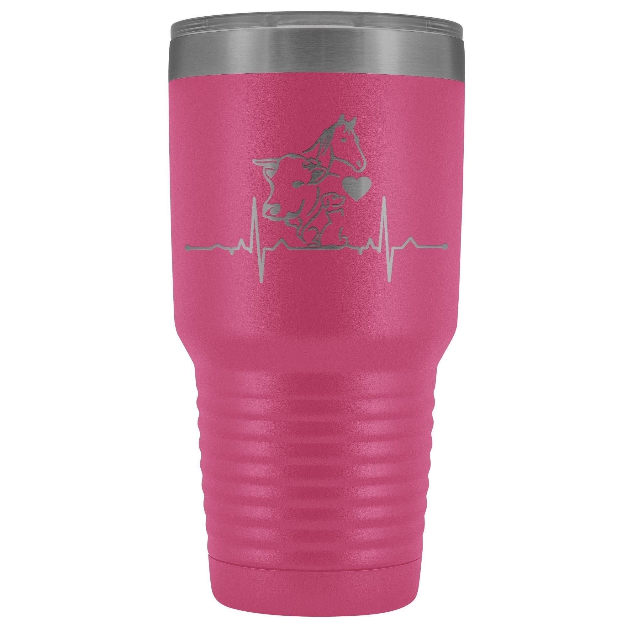 Animals Heartbeat 30oz Vacuum Tumbler