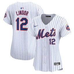 Francisco Lindor 12 Baseball team Women's Home Limited Player Jersey - White