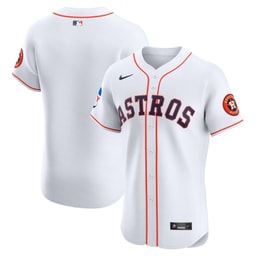 Men's Baseball team Home Elite Patch Jersey, White