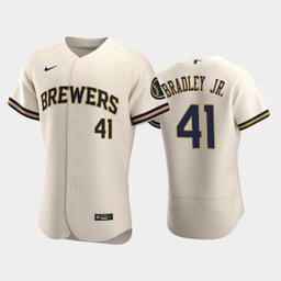 Baseball team 41 Jackie Bradley Jr. Home Team Cream Jersey