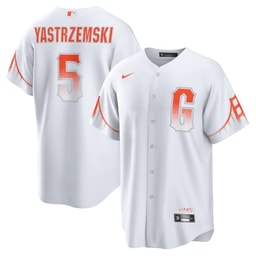 Mike Yastrzemski 5 Baseball team City Connect Men's Jersey - White