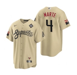 Ketel Marte 4 Baseball team 2023 World Series Men's Jersey - Gold