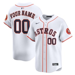 Men's Baseball team White Home Limited Custom Jersey