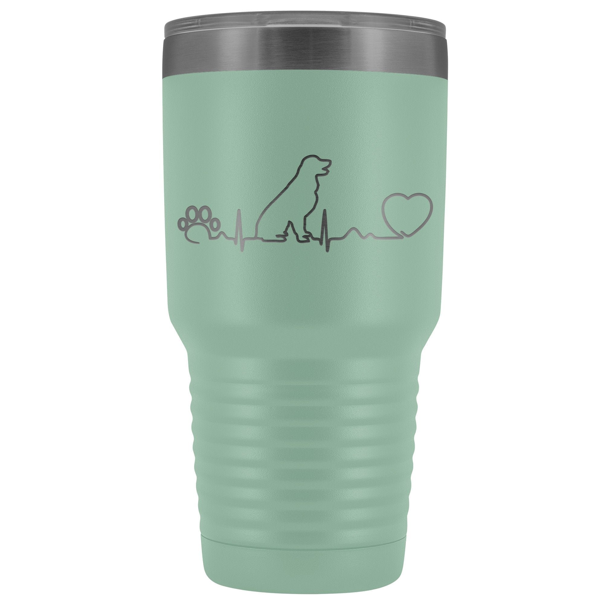 Dogs - Dog heartbeat 30oz Vacuum Tumbler