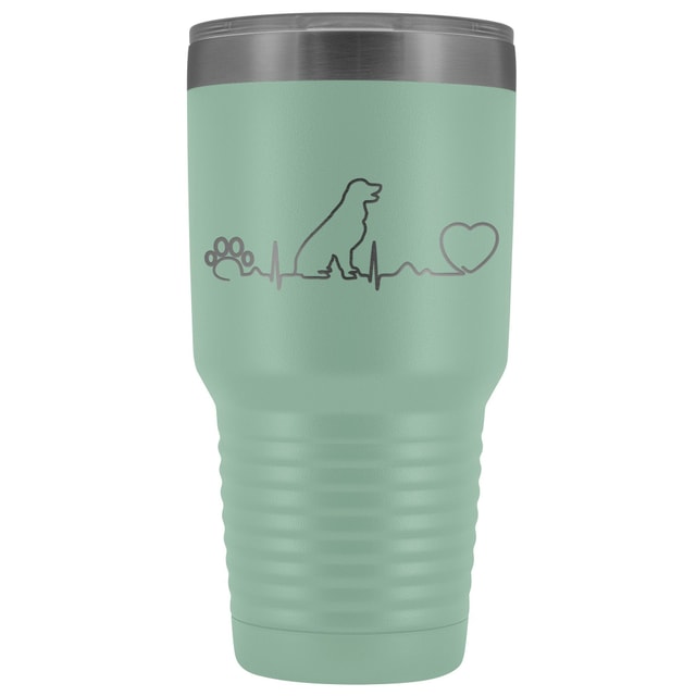 Dogs - Dog heartbeat 30oz Vacuum Tumbler