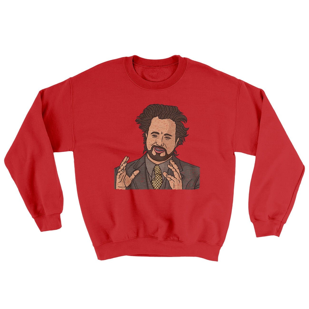 Alien Guy Meme Ugly Sweater
