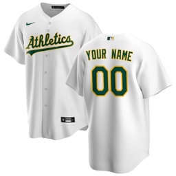 Men's Baseball team Home Custom Jersey, White