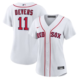 Women's Baseball team Rafael Devers Home Player Jersey, White