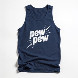 Pew Pew Funny Movie Men/Unisex Tank Top
