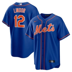 Men's Baseball team Francisco Lindor Royal Alternate Player Jersey