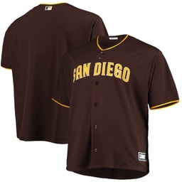 Men's Baseball team Big & Tall Alternate Team Jersey, Sand/Brown