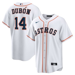 Men's Baseball team Mauricio Dubon White Home Jersey