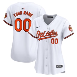 Women's Baseball team White Home Limited Custom Jersey