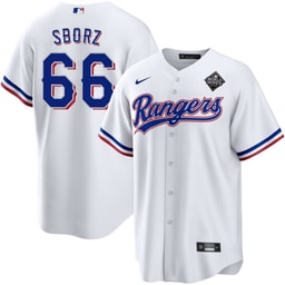 Josh Sborz 66 Baseball team 2023 World Series Stitched Baseball Jersey, White