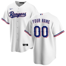 Men's Baseball team Home Custom Jersey, White