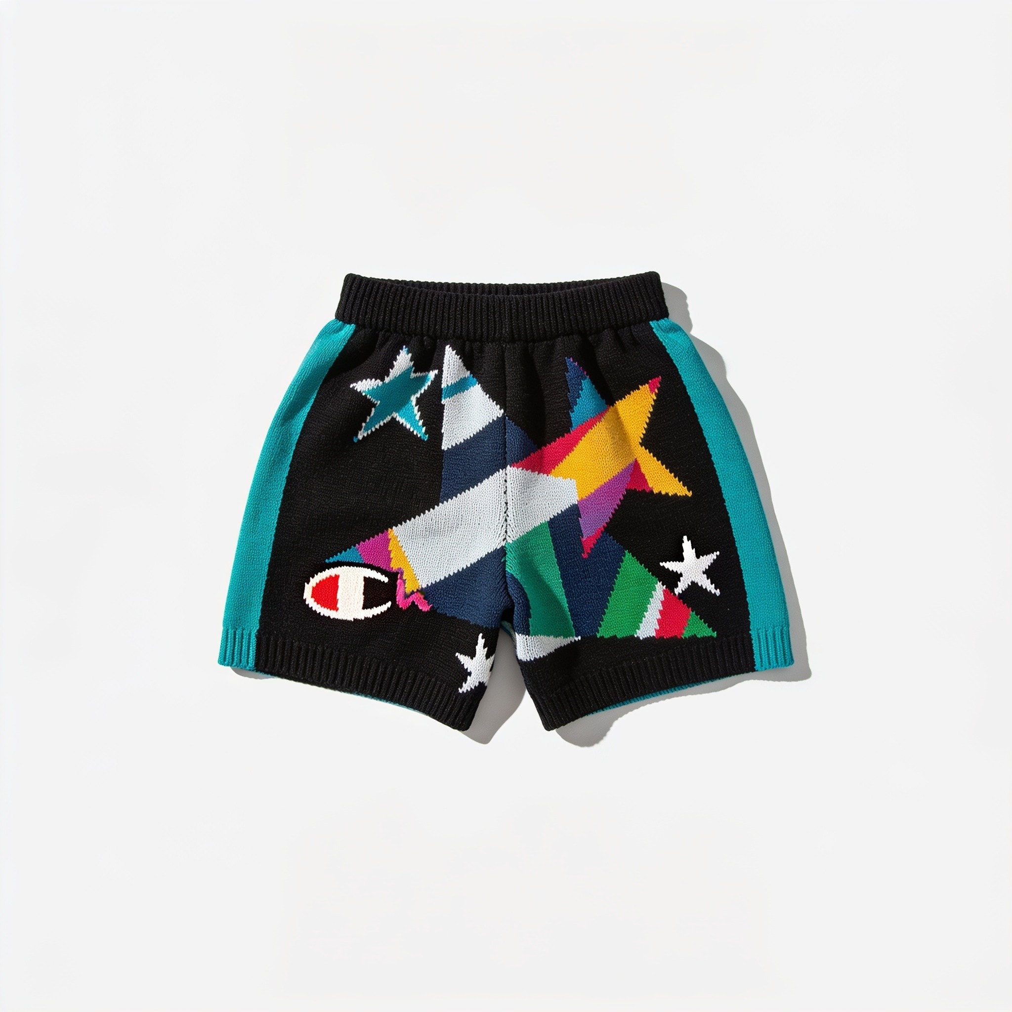 Champions Star Shorts - Black/Teal