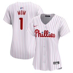 Women's Baseball team #1 Mom Home Limited Jersey, White