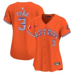 Jeremy Pena 3 Baseball team Mexico Women's Jersey - Orange