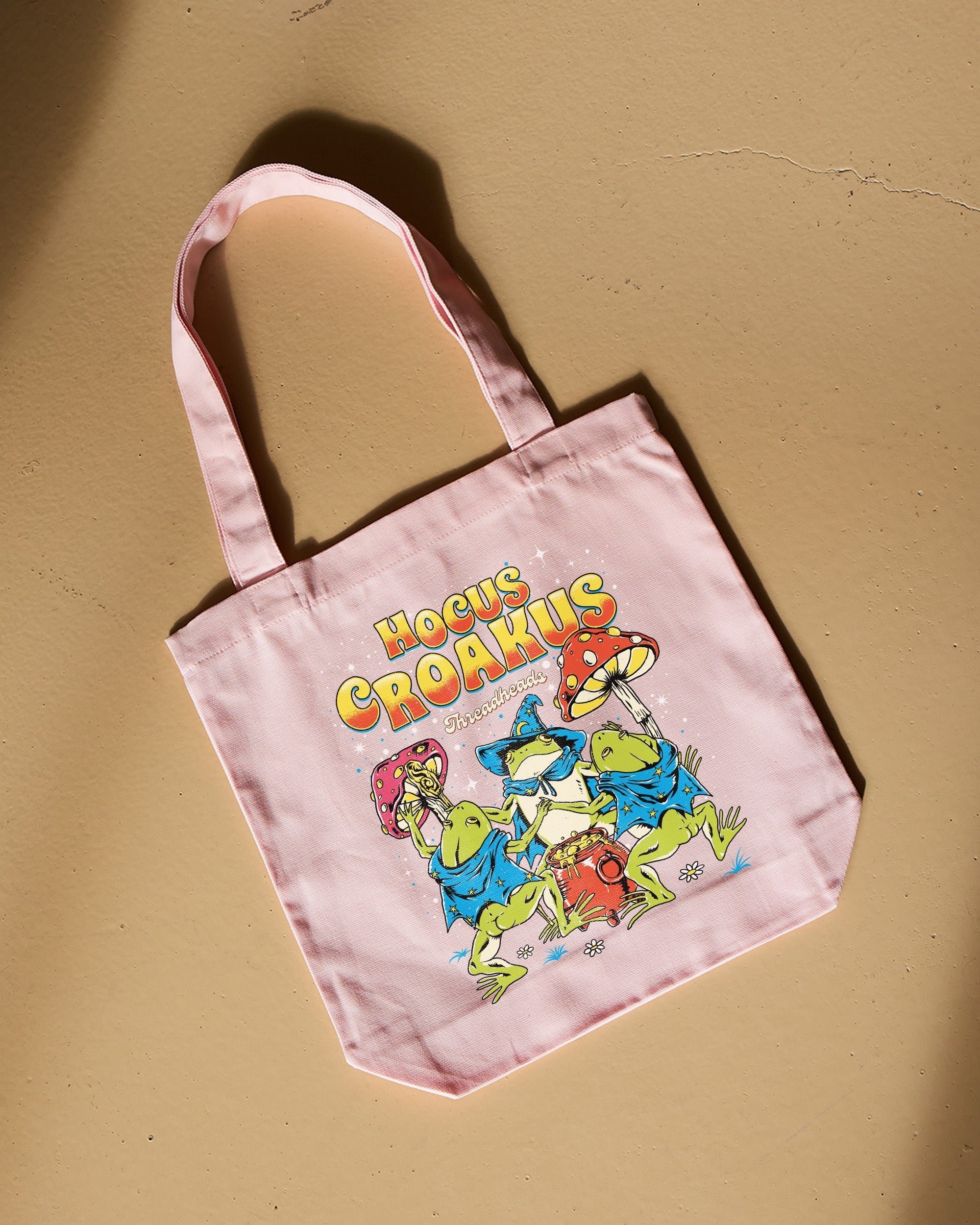 Hocus Croakus Tote Bag - Premium 100% Cotton Canvas with Reinforced Straps