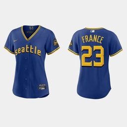Ty France 23 Baseball team 2023 City Connect Game Jersey - Women's Royal