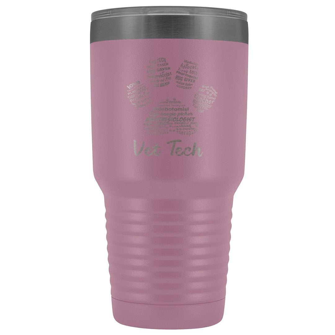 Vet Tech- Paw Print 30oz Vacuum Tumbler