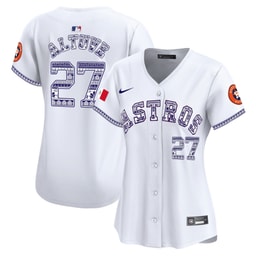 Jos? Altuve 27 Baseball team Mexico Women Jersey - White