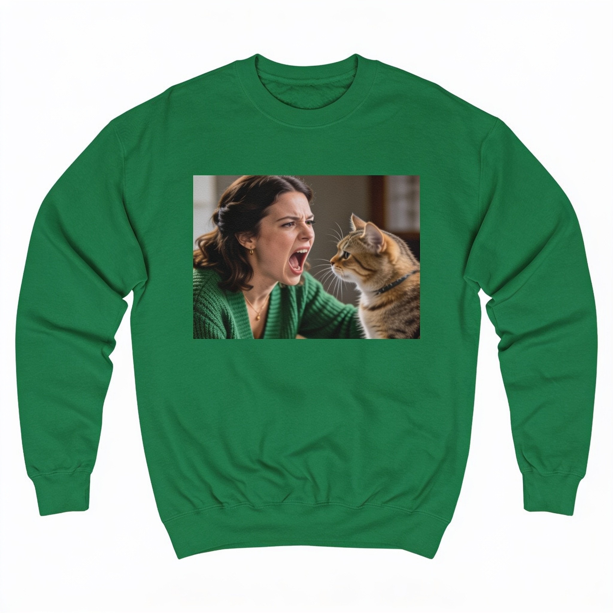 Woman Yelling At A Cat Meme Ugly Sweater