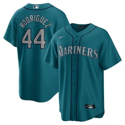 Men's Baseball team Julio Rodriguez Aqua Official Player Jersey