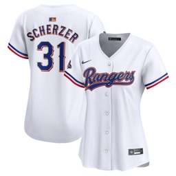 Max Scherzer 31 Baseball team 2024 Gold Collection Limited Women's Jersey - White