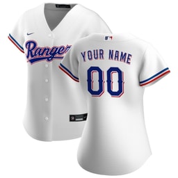 Baseball team Women's Home Custom Jersey - White
